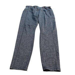 Avia Athletic Leggings Womens Size Large 12-14 Heather Gray High Waist Stretch